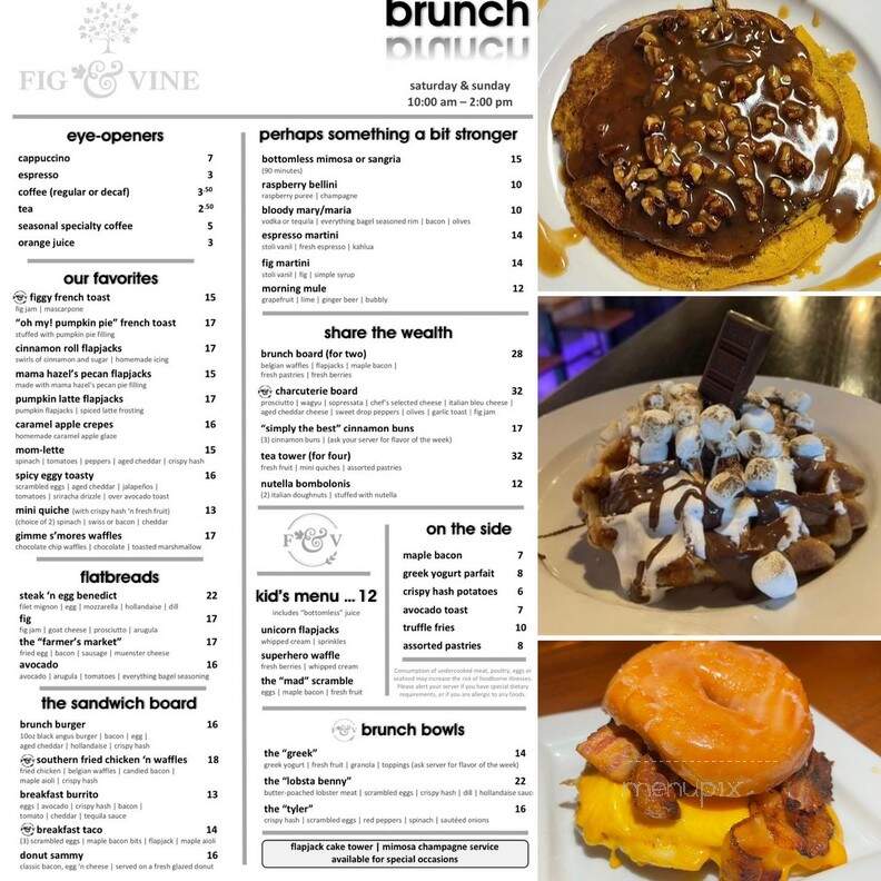 Fig & Vine - New York, NY menu_pic