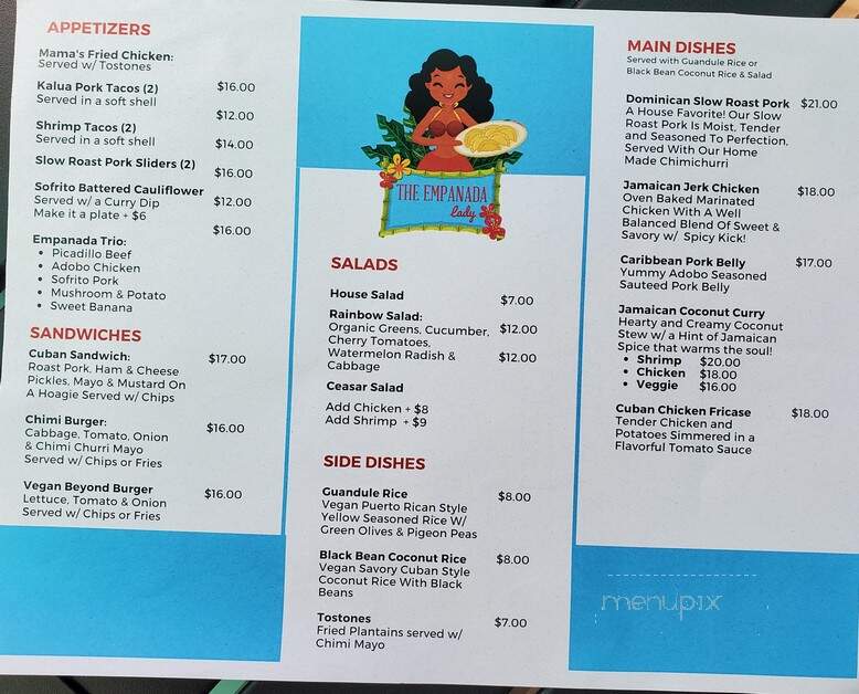 The Empanada Lady - Wailuku, HI menu_pic