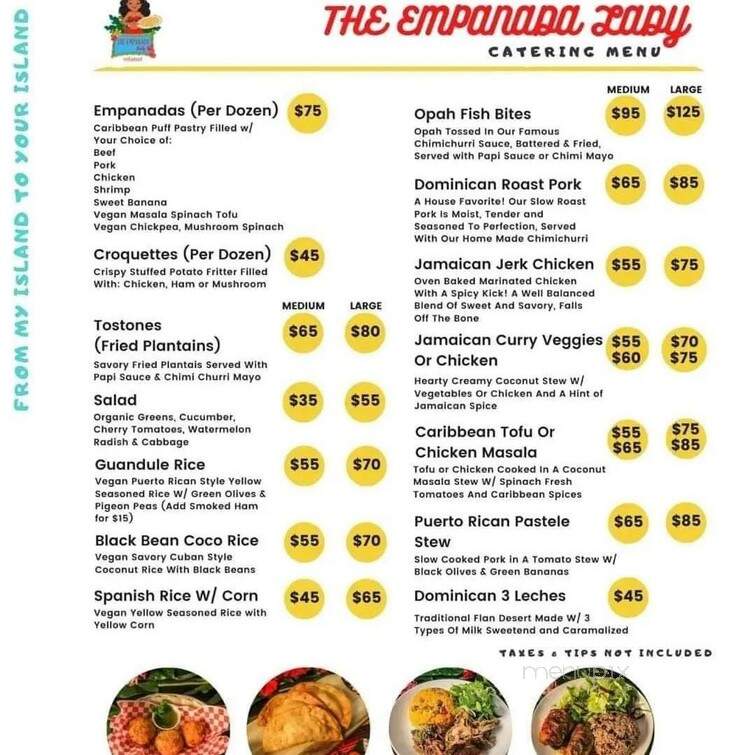 The Empanada Lady - Wailuku, HI menu_pic