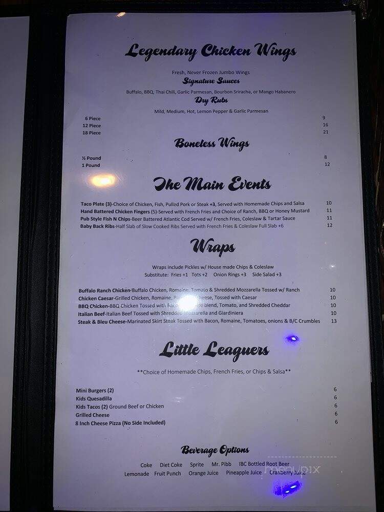 Throwback Sports Bar - St. Charles, IL menu_pic