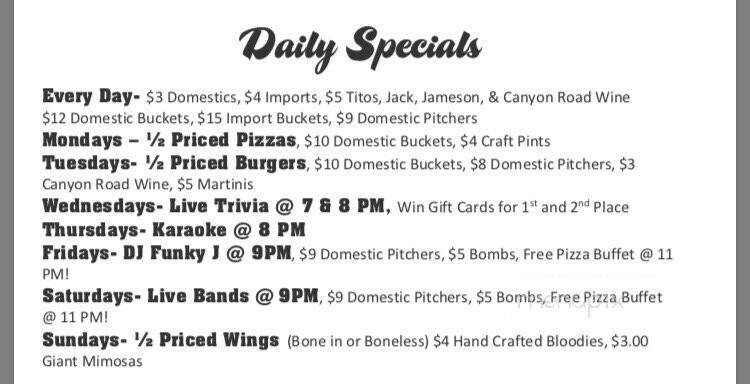 Throwback Sports Bar - St. Charles, IL menu_pic
