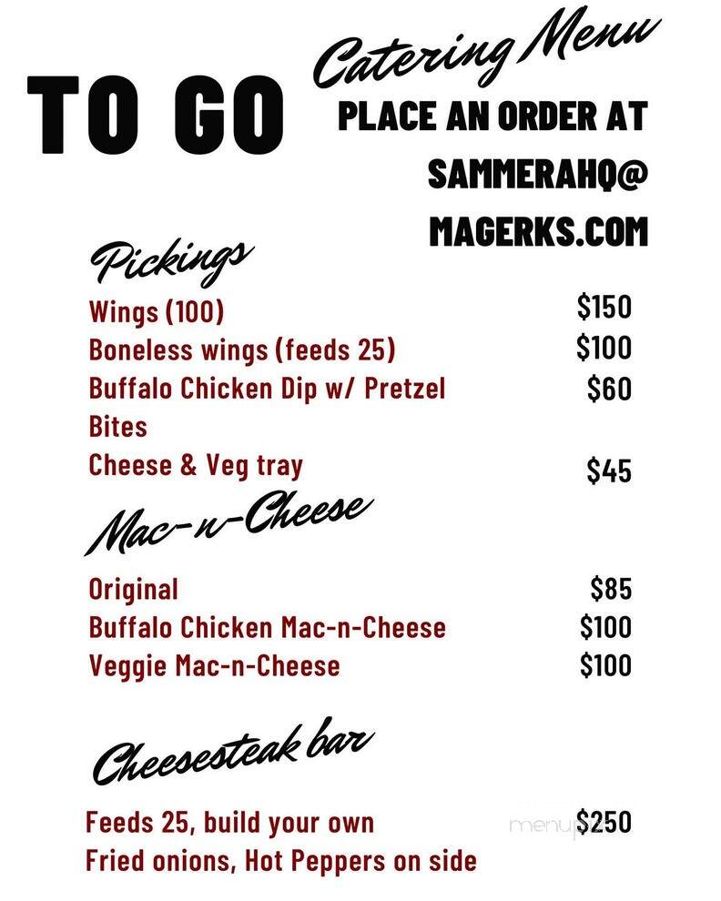 MaGerk's Pub and Grill - Elon, NC menu_pic