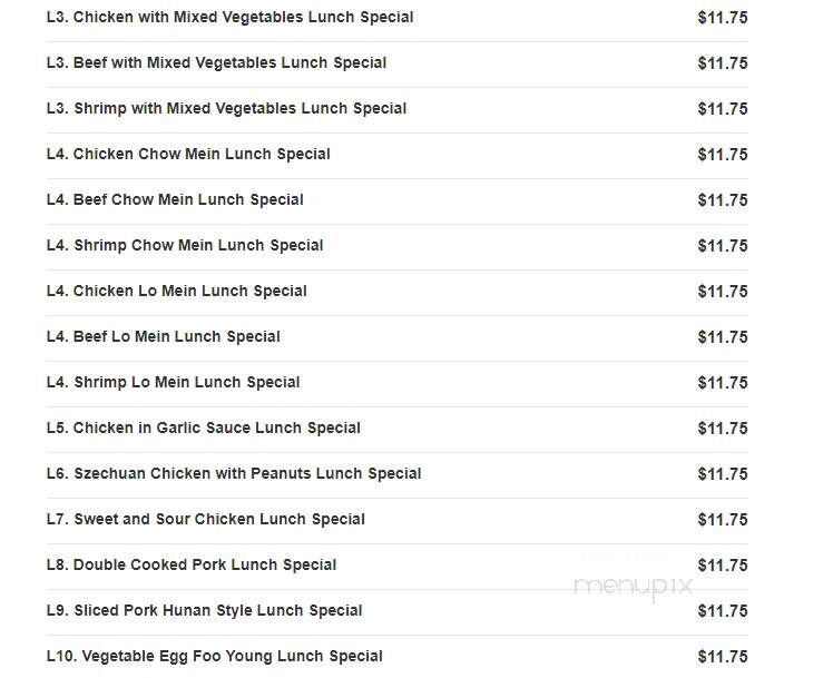 Lin Garden - Wilmington, MA menu_pic