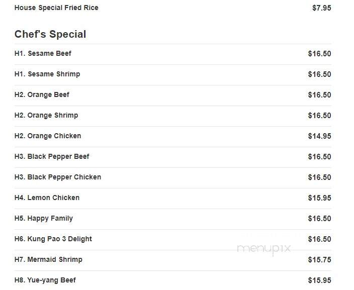 Lin Garden - Wilmington, MA menu_pic
