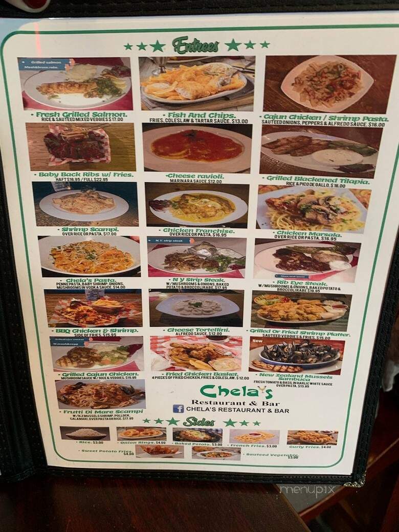 Chela's Restaurant & Bar - Little Falls, NJ menu_pic