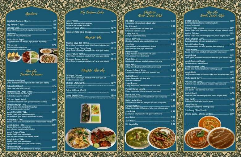 The Kakori Indian Mughlai Cuisine - Mississauga, ON menu_pic