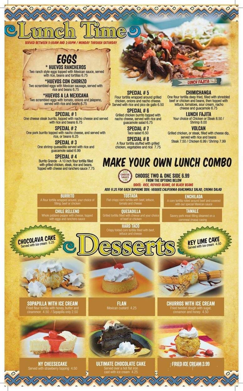 El Azteca Mexican Restaurant - Haysville, KS menu_pic