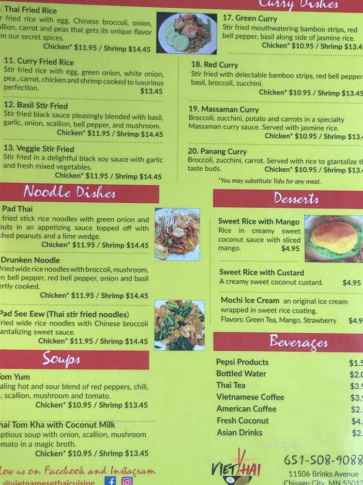 VietThai Cuisine - Chisago City, MN