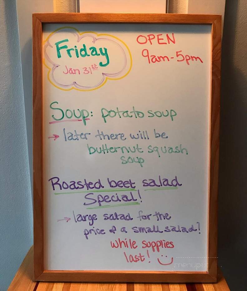 Cabbage Vegetarian Cafe - Skippack, PA menu_pic