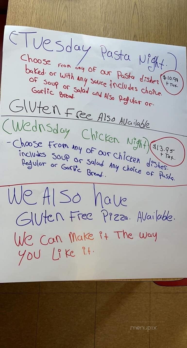 Tony's Pizzeria - Rockaway, NJ menu_pic