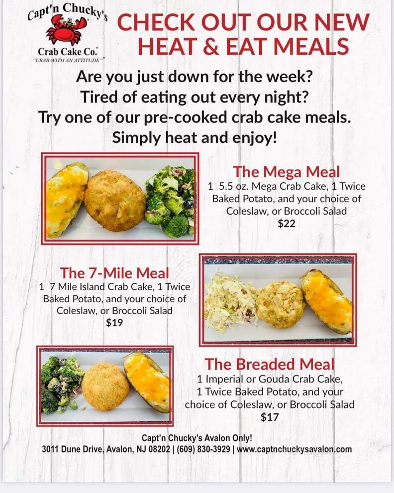 Capt'n Chucky's Crab Cake Co. - Avalon, NJ menu_pic
