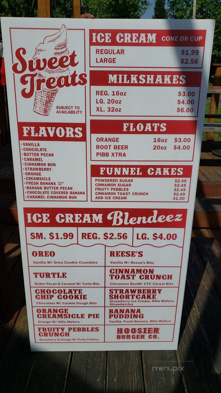 Hoosier Burger - Evansville, IN menu_pic