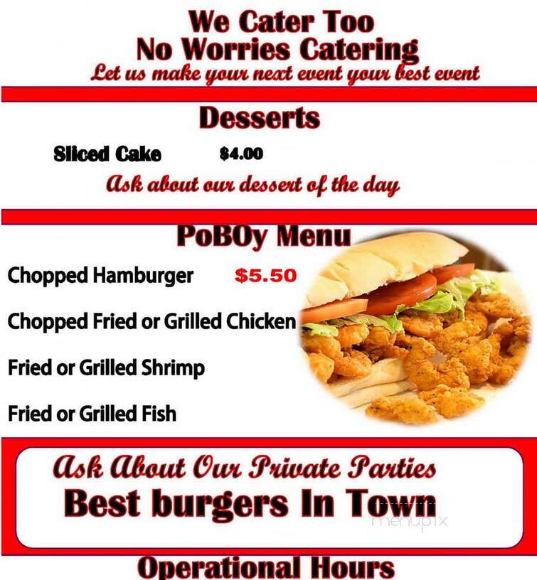 The Grill Reign - Gloverville, SC menu_pic