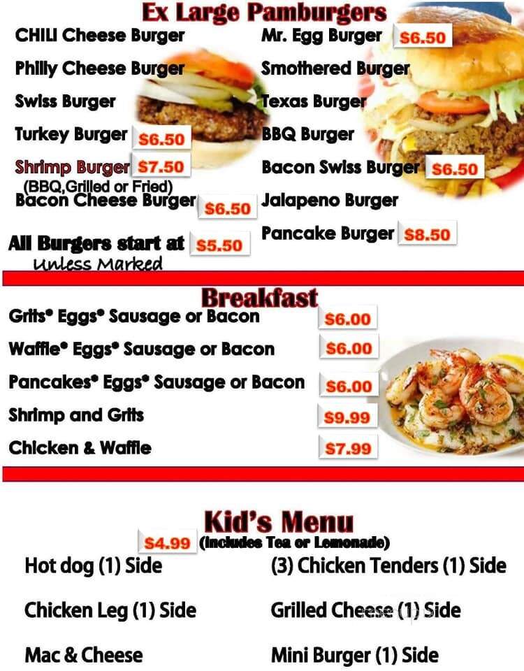 The Grill Reign - Gloverville, SC menu_pic