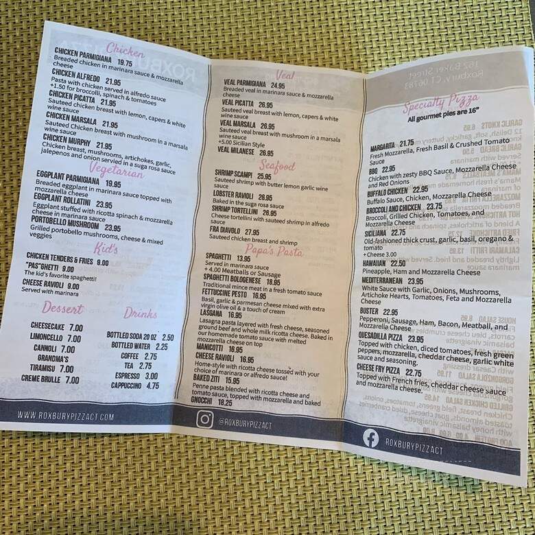 Roxbury Pizza Station - Roxbury, CT menu_pic