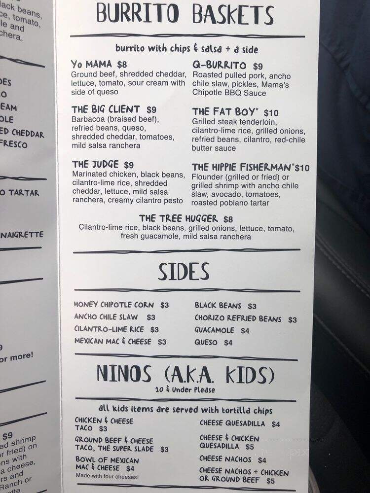 Taco Mama - Hoover, AL menu_pic
