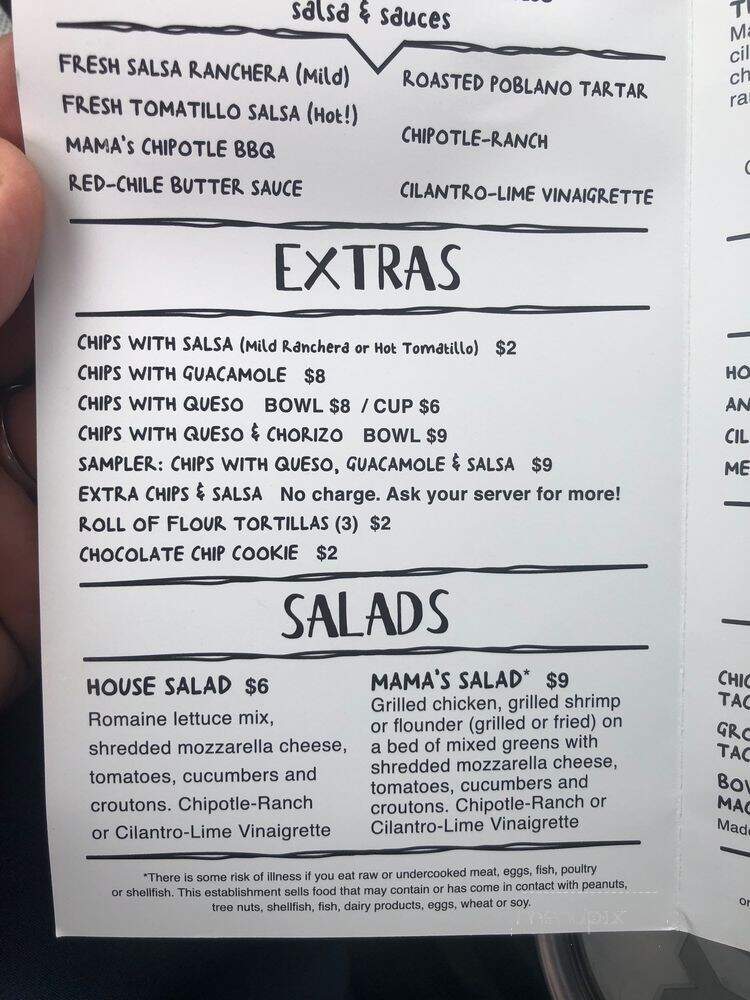 Taco Mama - Hoover, AL menu_pic
