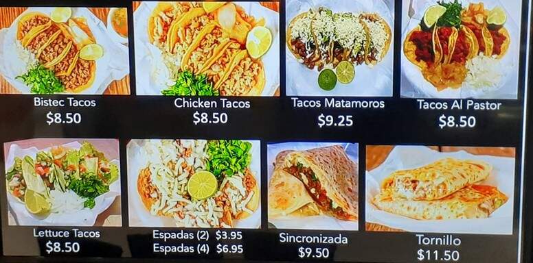 Container Taco Factory - McAllen, TX menu_pic