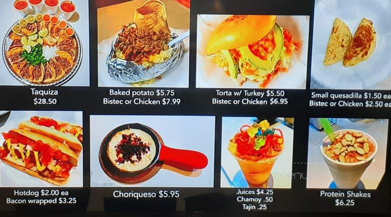 Container Taco Factory - McAllen, TX menu_pic
