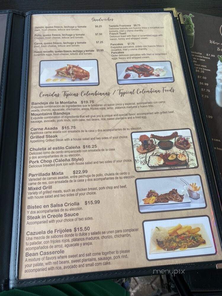 Colombian Mountains Cafe - Fort Lauderdale, FL menu_pic