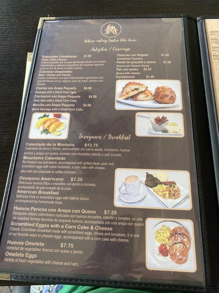 Colombian Mountains Cafe - Fort Lauderdale, FL menu_pic