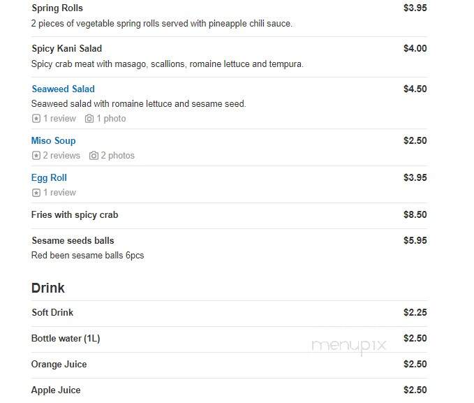 Yum Sushi Burrito & Poke - Johnson City, TN menu_pic