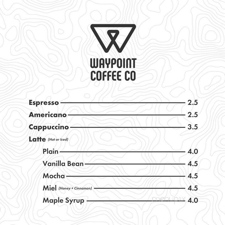 Waypoint Coffee - Saint Johns, MI menu_pic