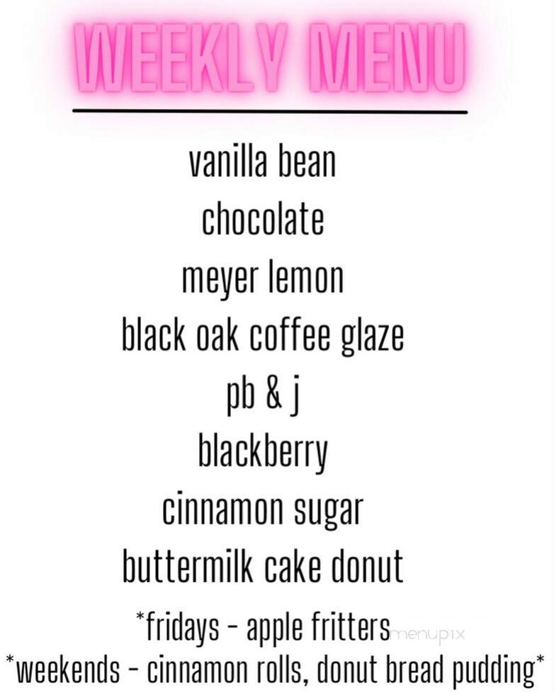 Drop In Donuts - Fort Bragg, CA menu_pic