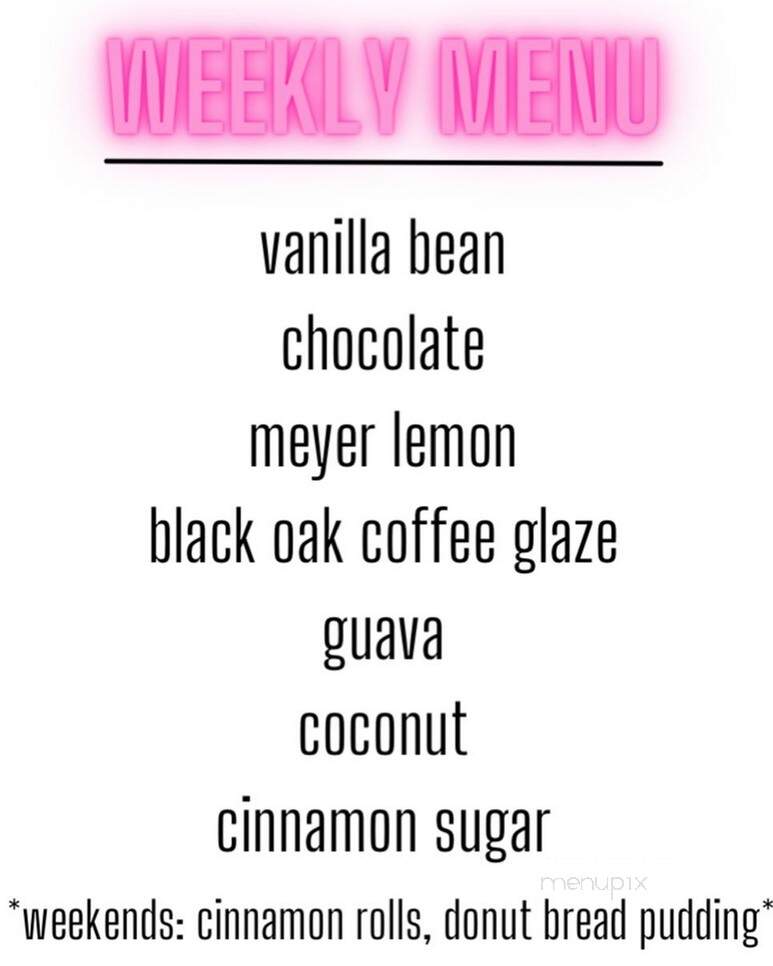 Drop In Donuts - Fort Bragg, CA menu_pic