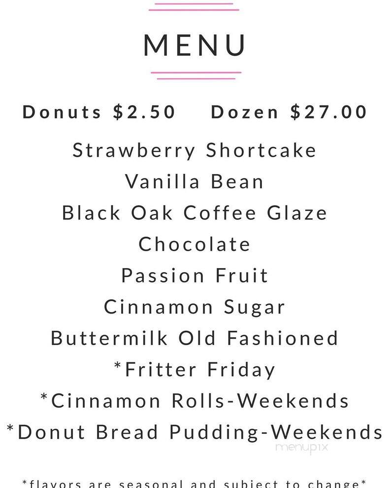 Drop In Donuts - Fort Bragg, CA menu_pic