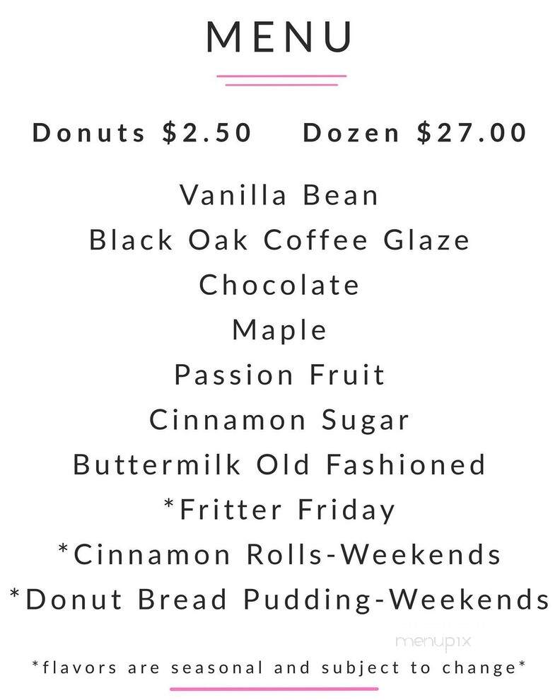 Drop In Donuts - Fort Bragg, CA menu_pic