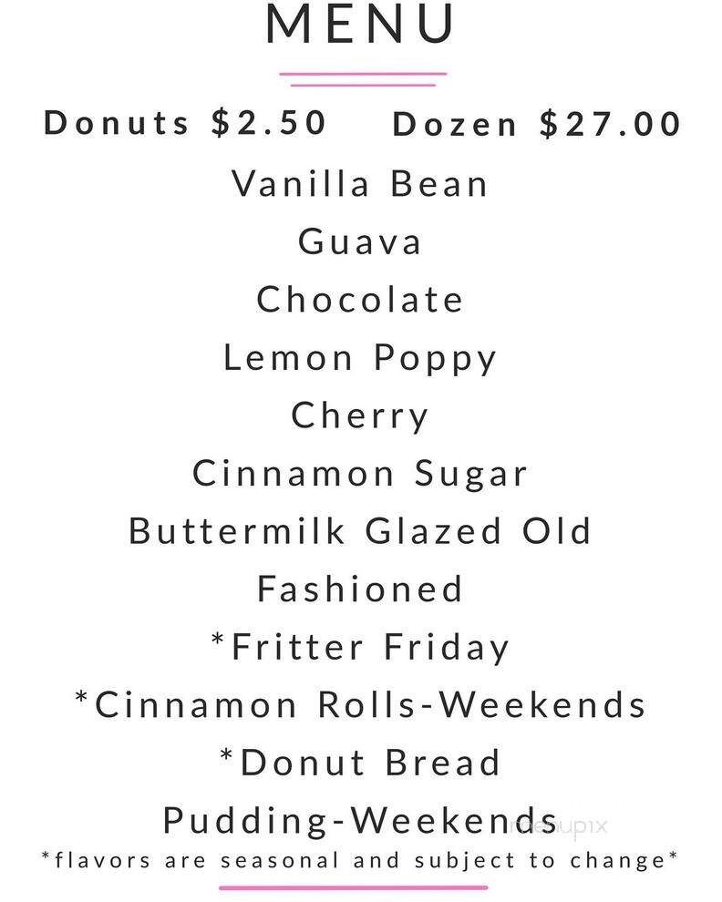 Drop In Donuts - Fort Bragg, CA menu_pic