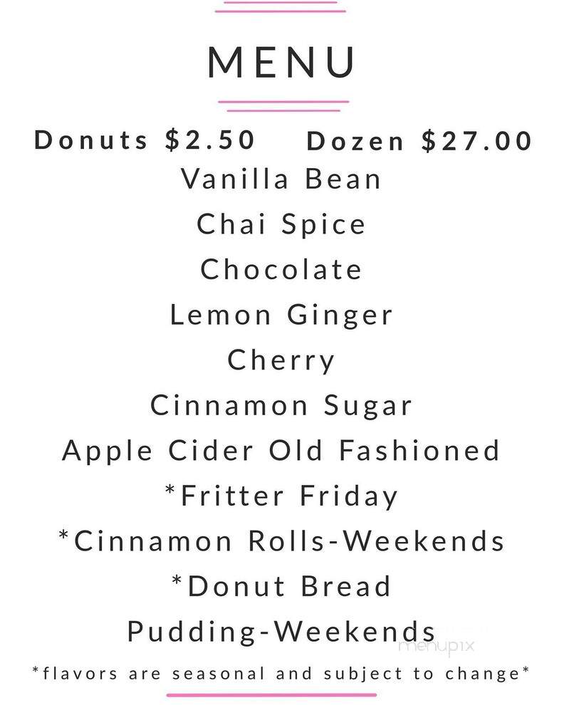 Drop In Donuts - Fort Bragg, CA menu_pic