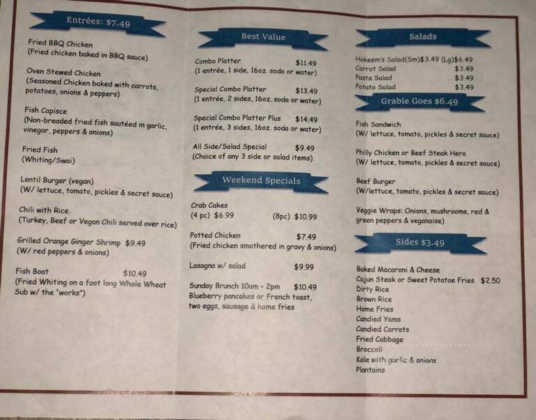 Something Different To Eat - Binghamton, NY menu_pic