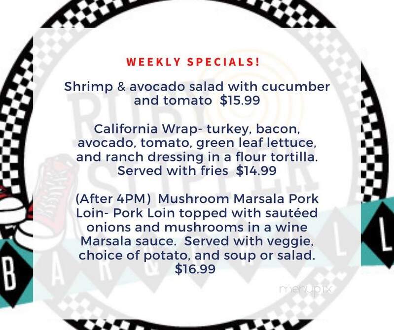 Ruby Slipper Bar and Grill - Port Orchard, WA menu_pic