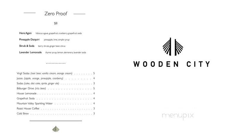 Wooden City - Spokane, WA menu_pic