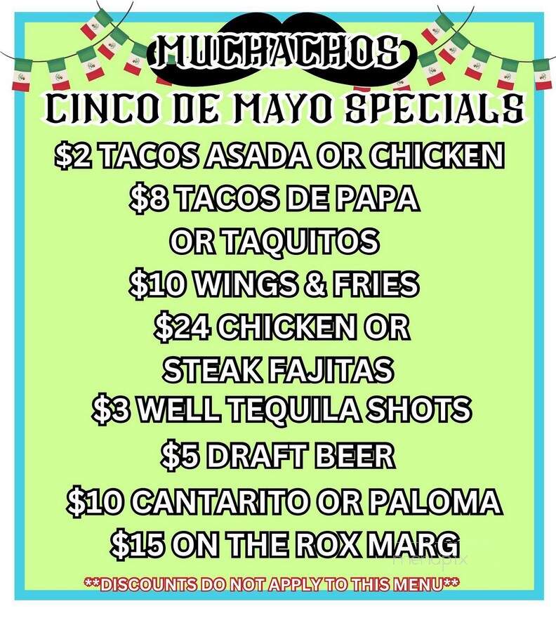 Muchachos Tortilla Bar - Big Bear Lake, CA menu_pic