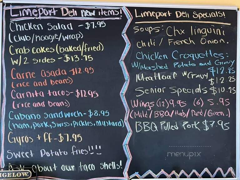 Limeport Deli and Cafe - Coopersburg, PA menu_pic