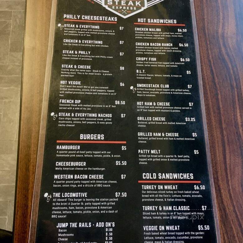 Steak Express - Provo, UT menu_pic