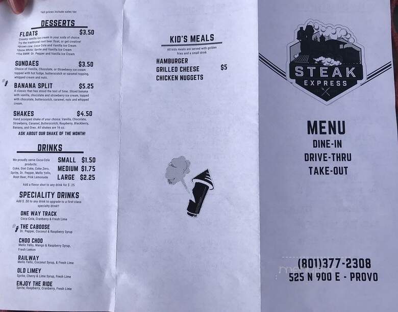 Steak Express - Provo, UT menu_pic