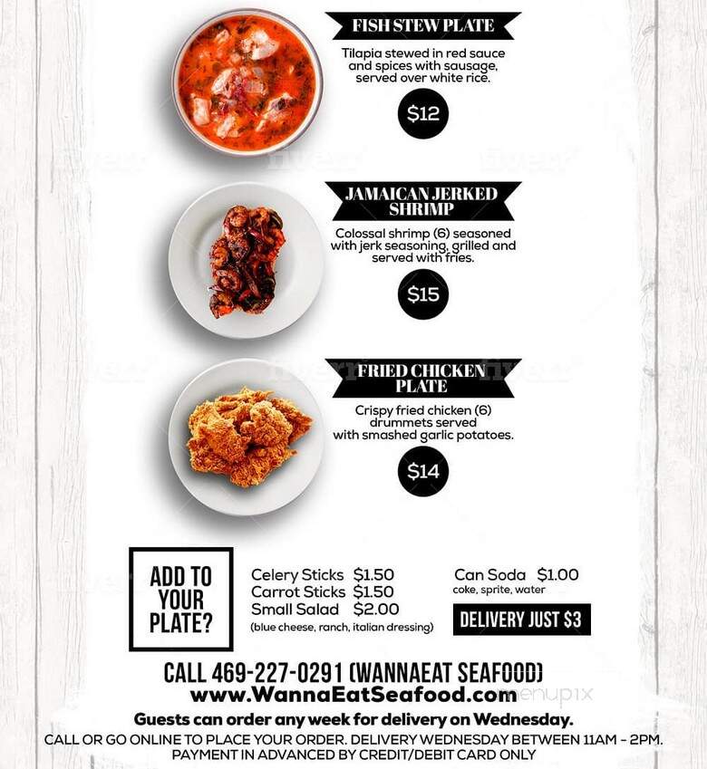 WannaEat Seafood - Dallas, TX menu_pic