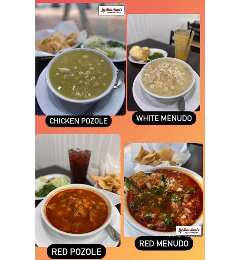 Don Juan's Mexican Grill - Glendale, AZ menu_pic