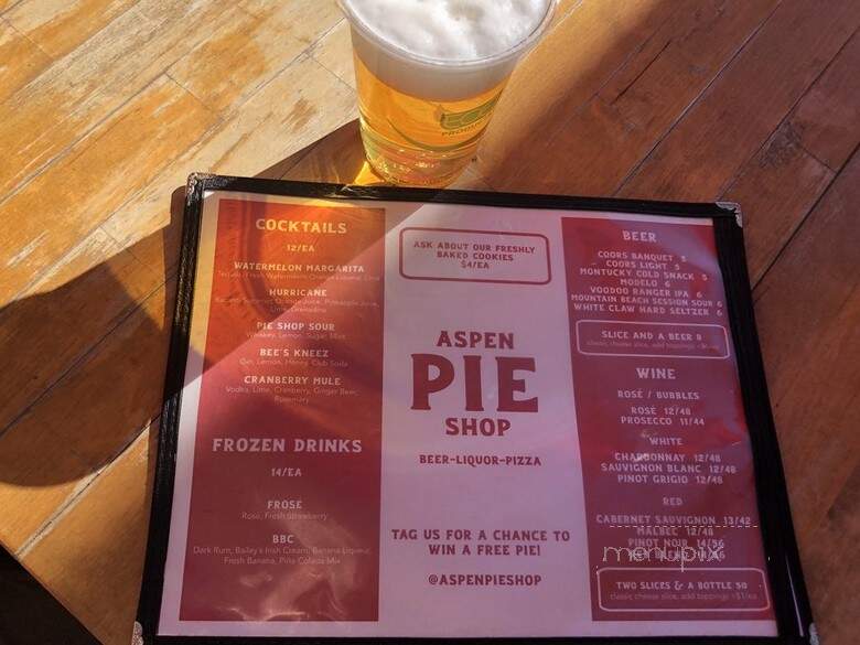 Aspen Pie Shop - Aspen, CO menu_pic