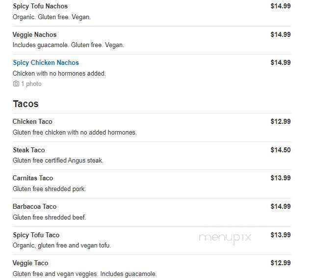 Dosbros Fresh Mexican Grill - Gallatin, TN menu_pic