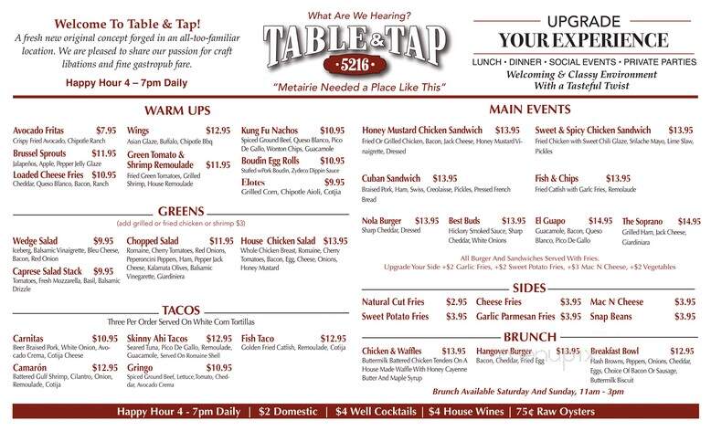 5216 Table & Tap - Metairie, LA