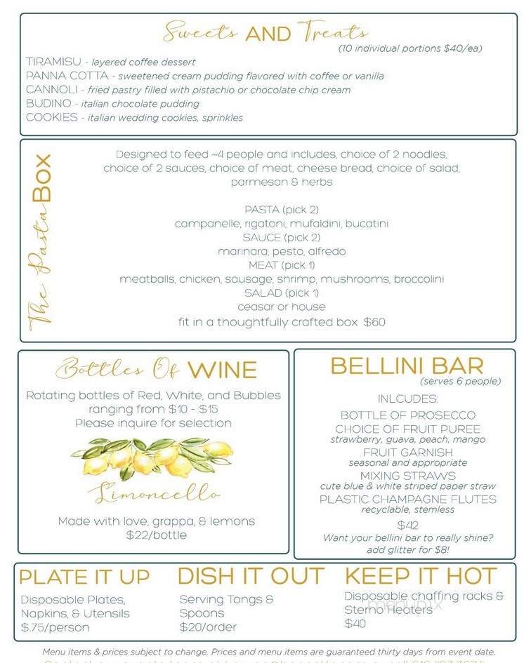 The Flying Noodle - Traverse City, MI menu_pic