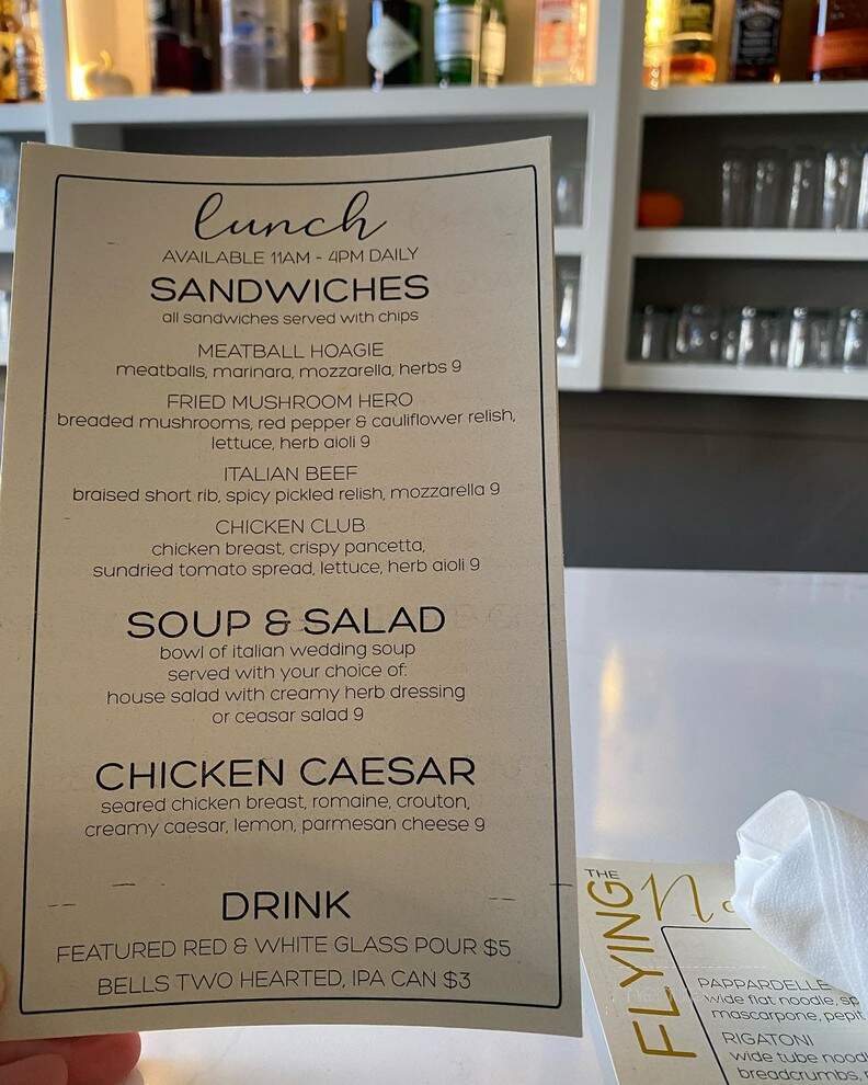 The Flying Noodle - Traverse City, MI menu_pic