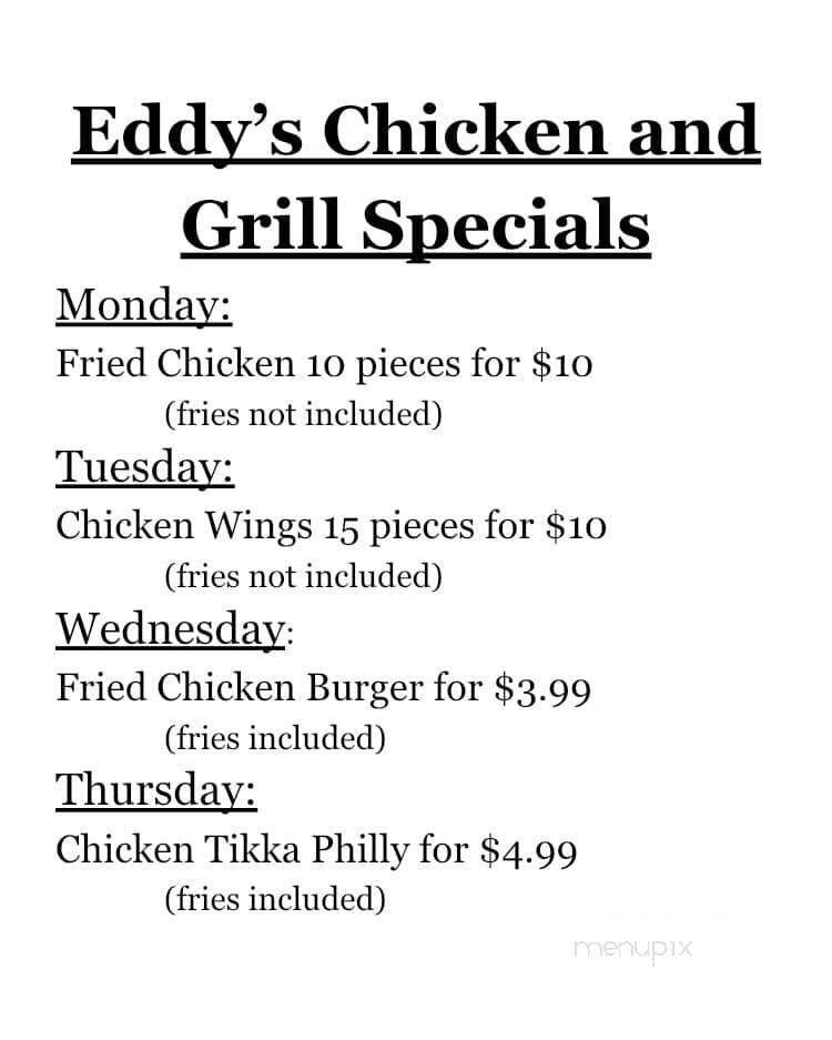 8 degrees Fahrenheit/Eddy's Chicken & Grill  - Lawrenceville, GA