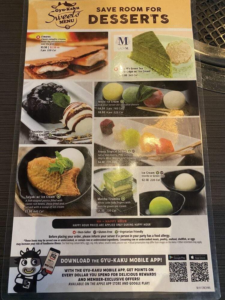Gyu-Kaku Japanese BBQ - Cincinnati, OH menu_pic