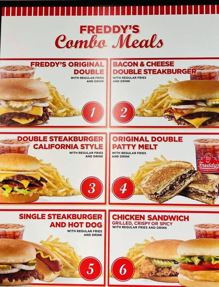 Freddy's Frozen Custard & Steakburgers - Phoenix, AZ menu_pic